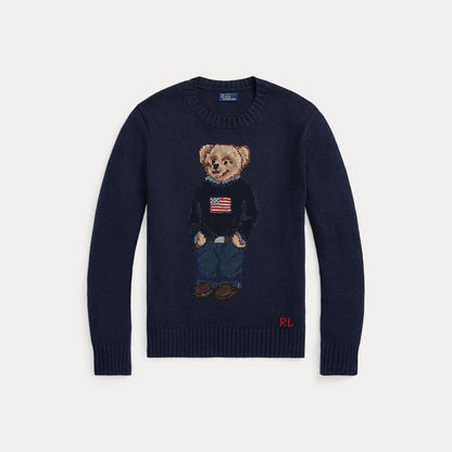 POLO BEAR COTTON-LINEN SWEATER