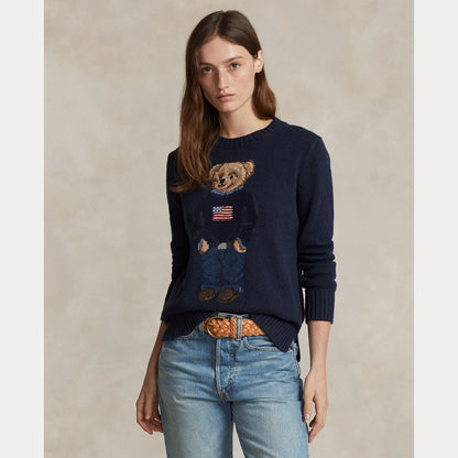 POLO BEAR COTTON-LINEN SWEATER