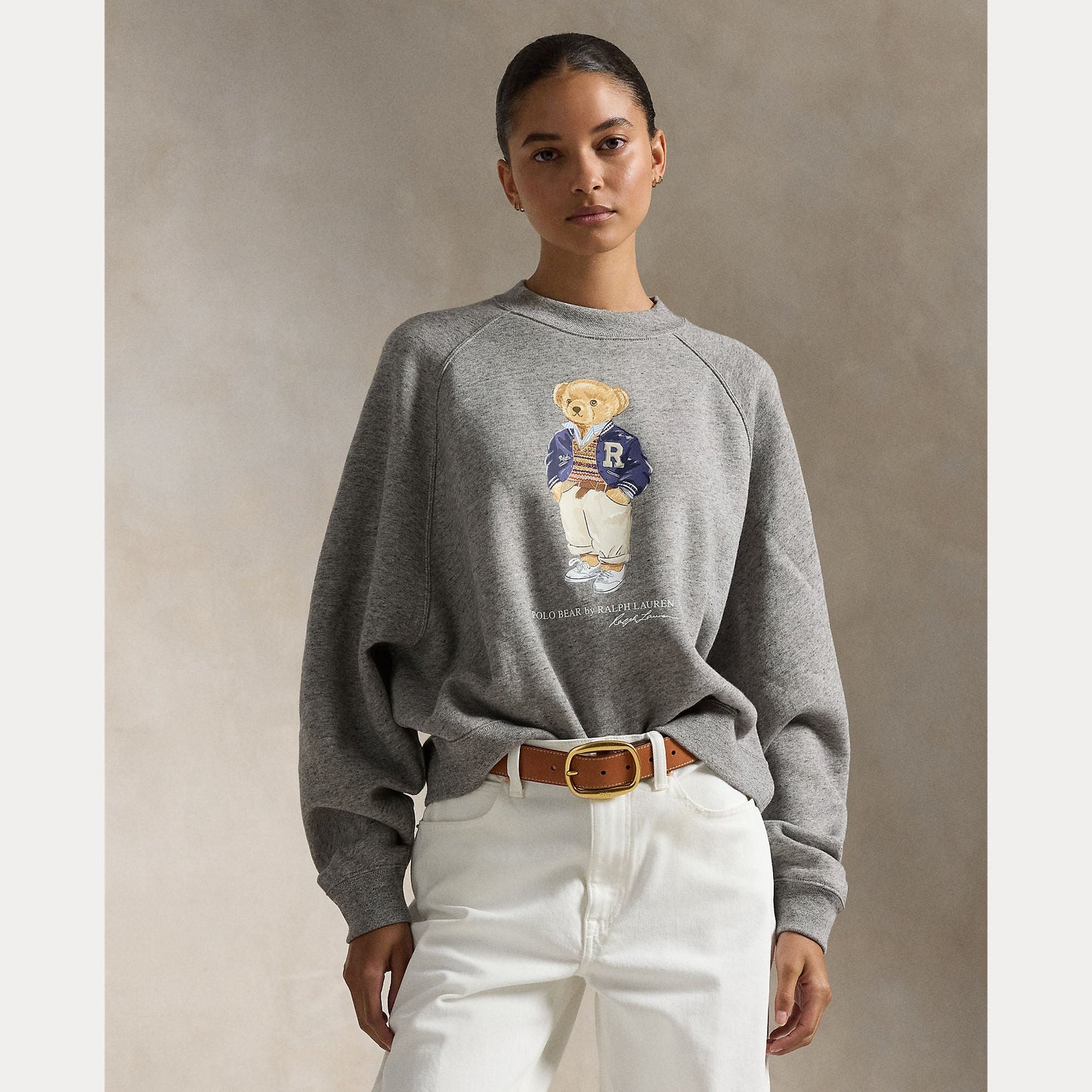 POLO BEAR OVERSIZE FLEECE CREWNECK