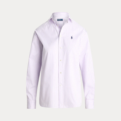 RELAXED FIT STRIPED COTTON SHIRT