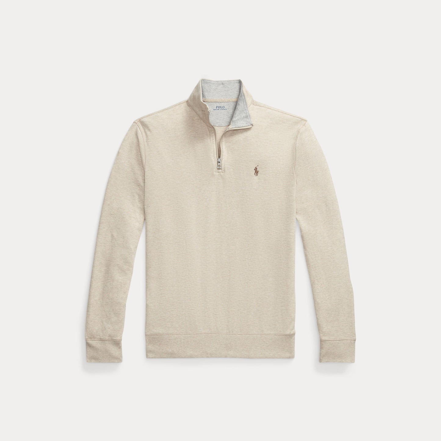 LUXURY JERSEY QUARTER-ZIP PULLOVER