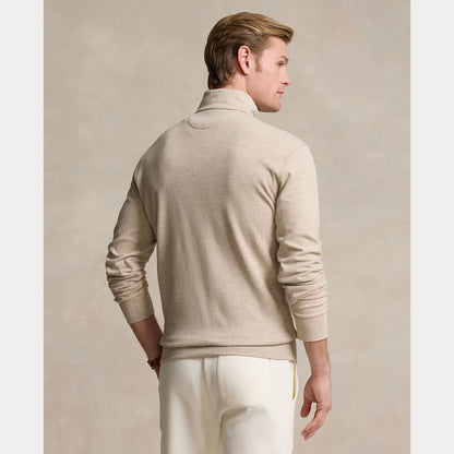 LUXURY JERSEY QUARTER-ZIP PULLOVER