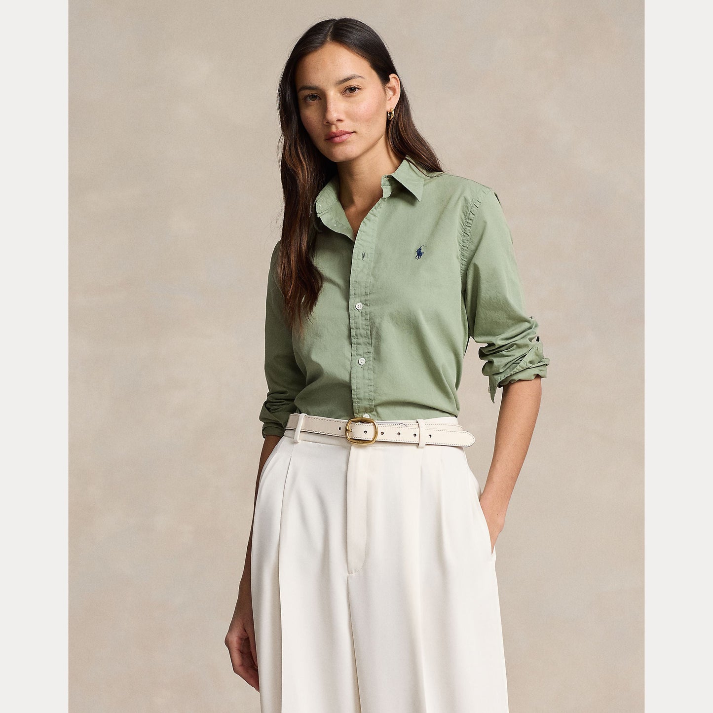 CLASSIC FIT COTTON TWILL SHIRT