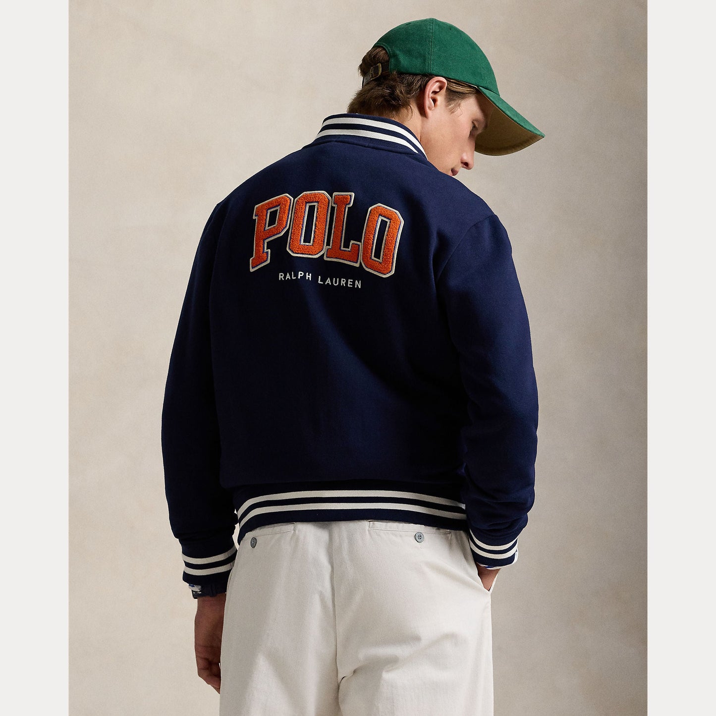 THE RL FLEECE BASEBALL JACKET