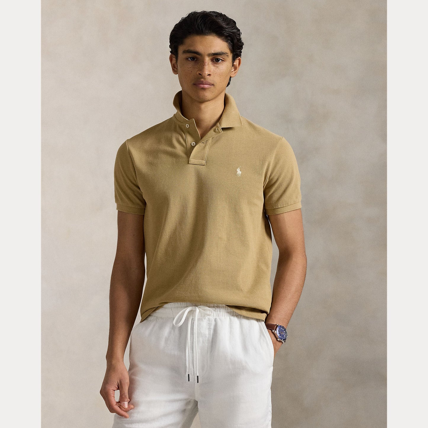 CUSTOM SLIM FIT MESH POLO SHIRT