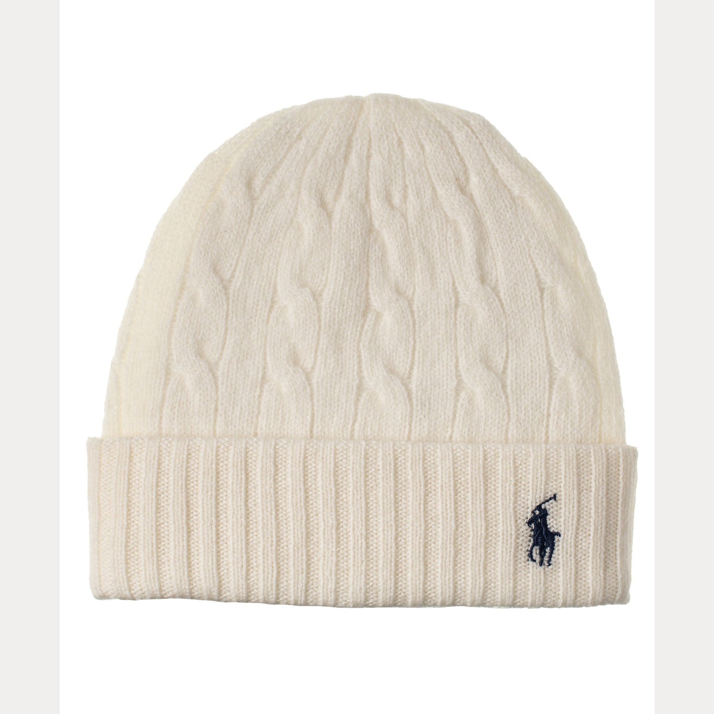 CABLE-KNIT WOOL-CASHMERE BEANIE