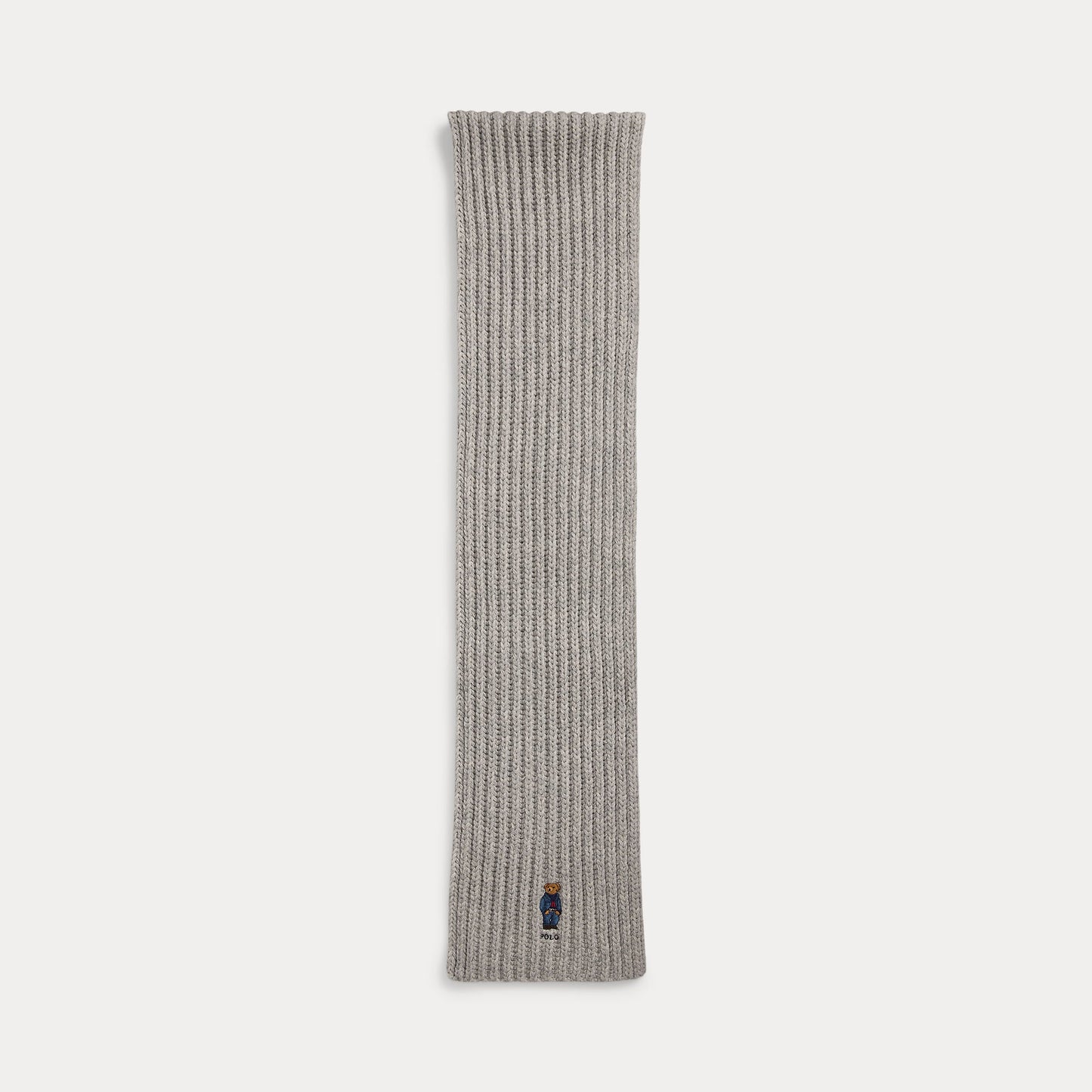 POLO BEAR RIB-KNIT SCARF