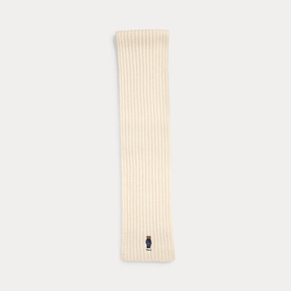 POLO BEAR RIB-KNIT SCARF