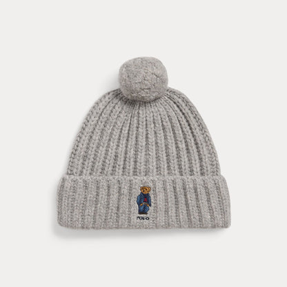 POLO BEAR RIB POM-POM BEANIE HAT