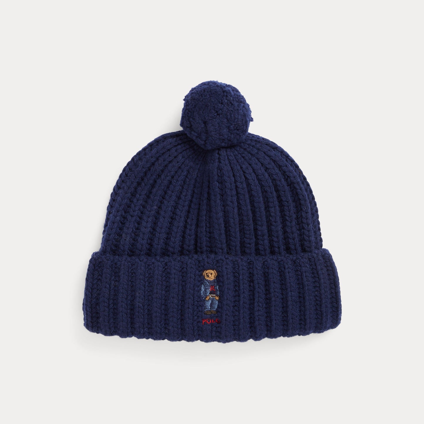 POLO BEAR RIB POM-POM BEANIE HAT