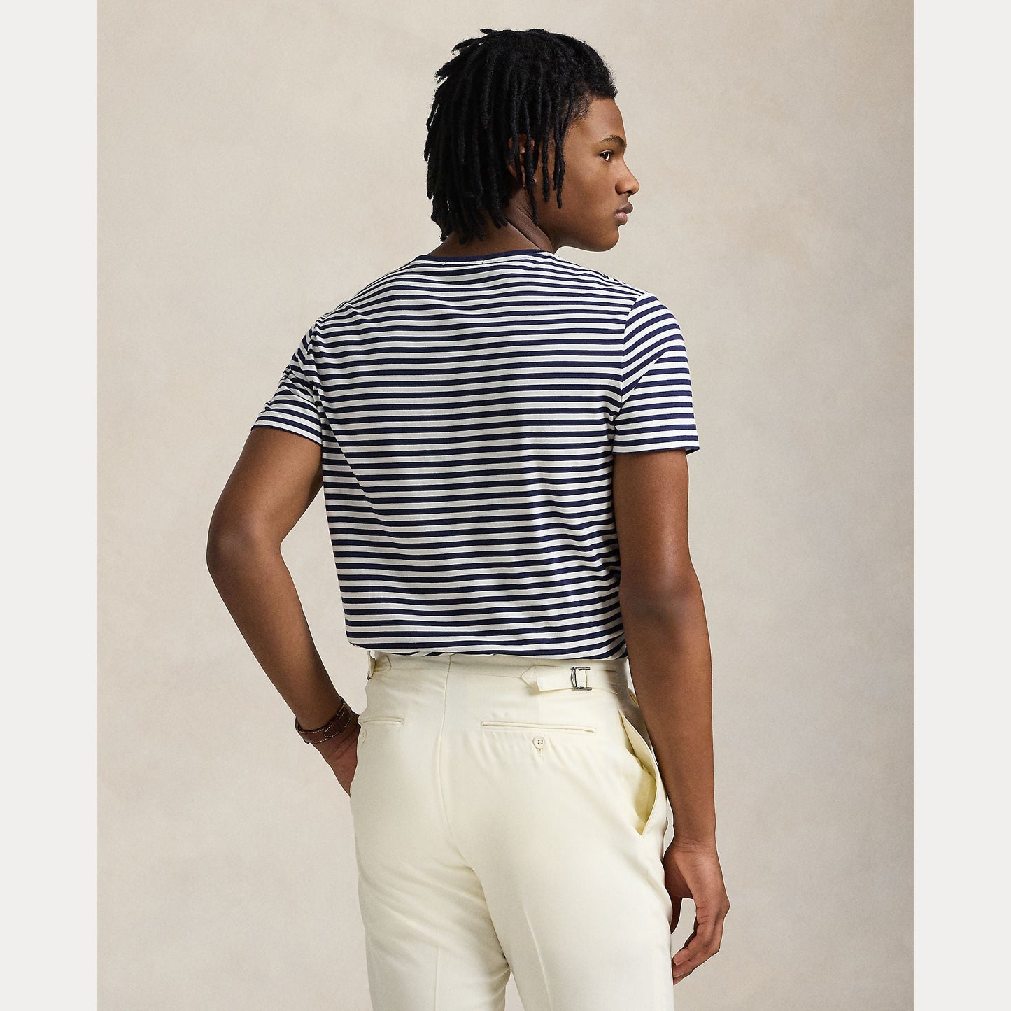 CUSTOM SLIM FIT STRIPED JERSEY T-SHIRT