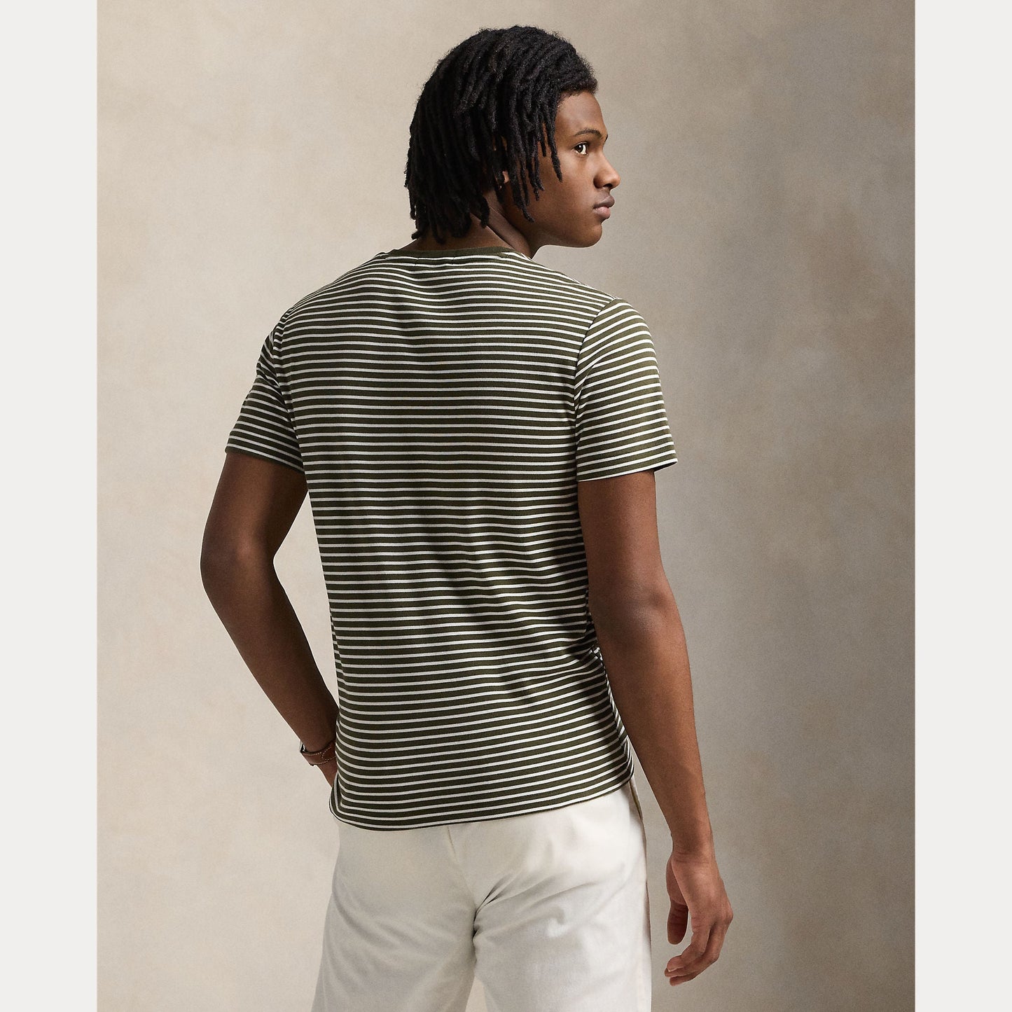 CUSTOM SLIM STRIPED SOFT COTTON T-SHIRT