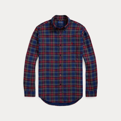 CUSTOM FIT PLAID DOUBLE-FACED SHIRT