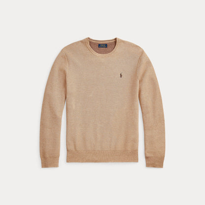 TEXTURED COTTON CREWNECK SWEATER