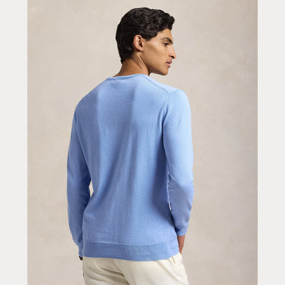 SLIM FIT TEXTURED COTTON SWEATER