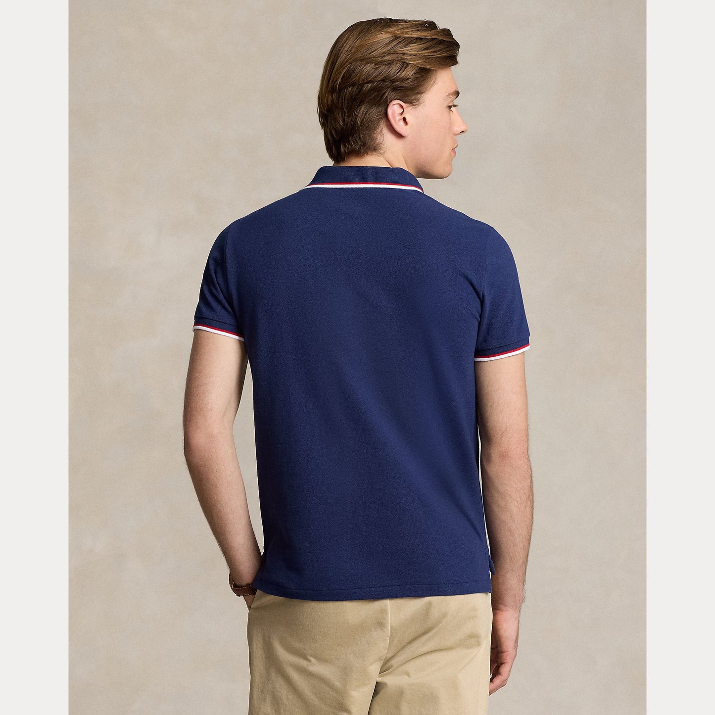 CUSTOM SLIM FIT MESH POLO SHIRT