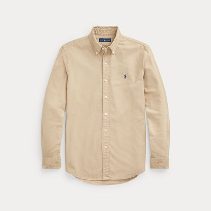 SLIM FIT GARMENT-DYED OXFORD SHIRT