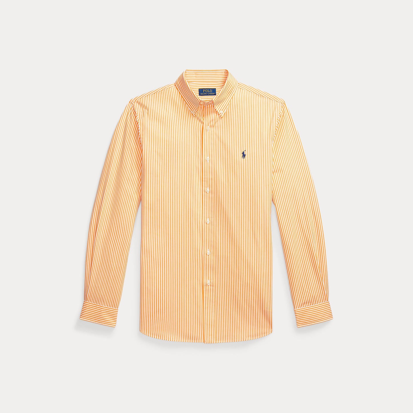 CUSTOM FIT STRIPED STRETCH POPLIN SHIRT