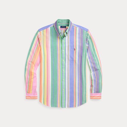 SLIM FIT STRIPED OXFORD SHIRT