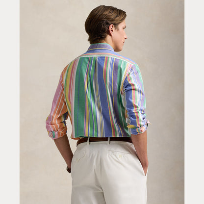 SLIM FIT STRIPED OXFORD SHIRT