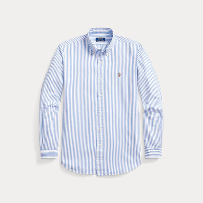 CUSTOM FIT STRIPED STRETCH OXFORD SHIRT