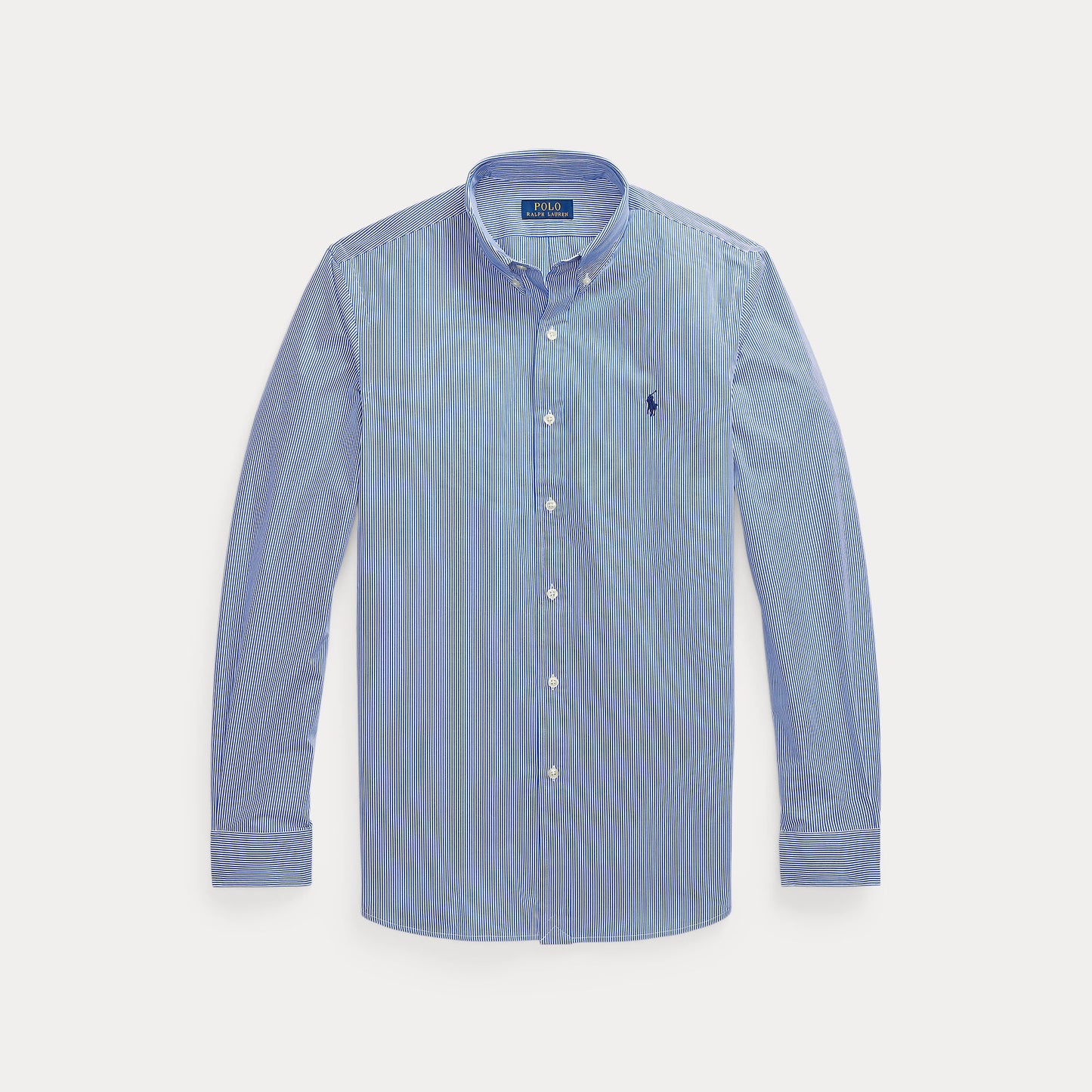 SLIM FIT STRIPED STRETCH POPLIN SHIRT