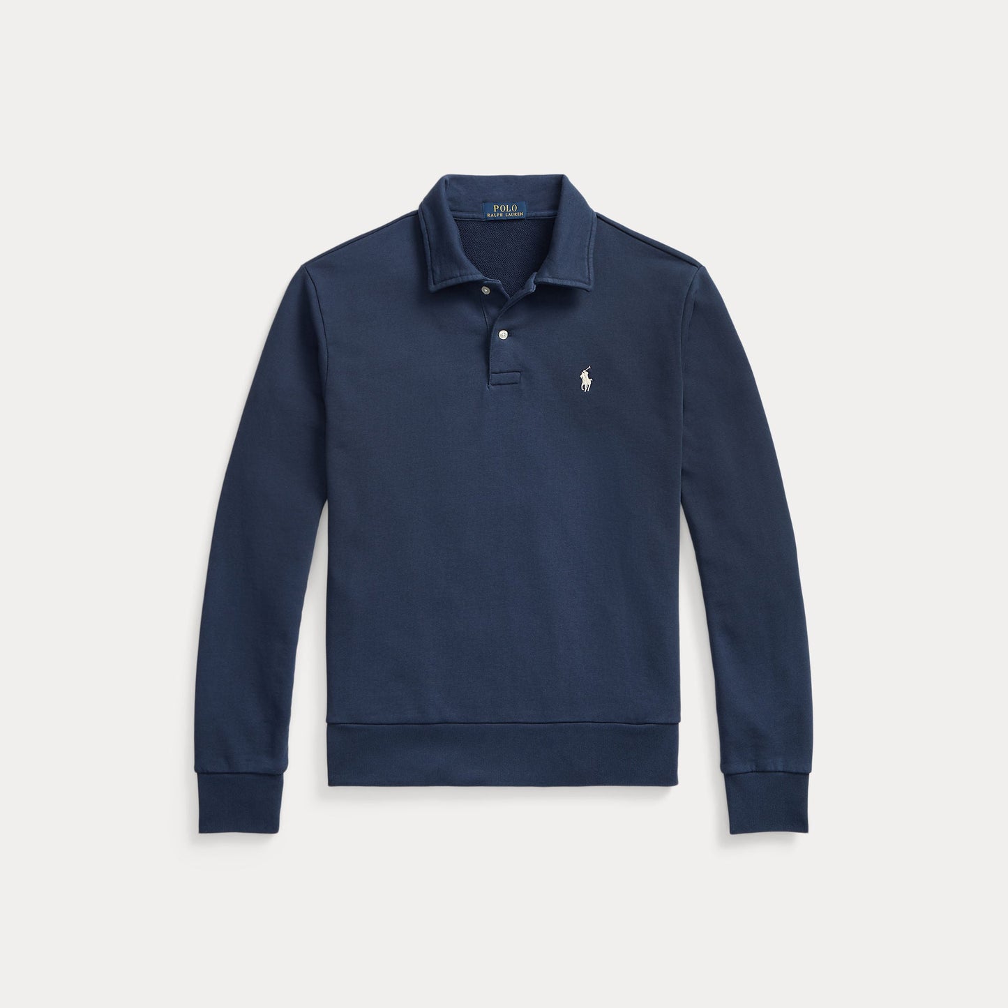 LOOPBACK FLEECE COLLARED SWEATSHIRT