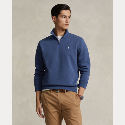 DOUBLE-KNIT QUARTER-ZIP PULLOVER