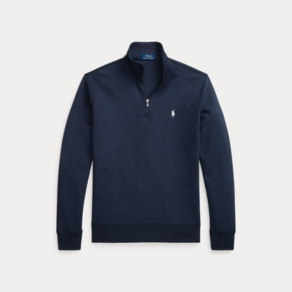 DOUBLE-KNIT QUARTER-ZIP PULLOVER