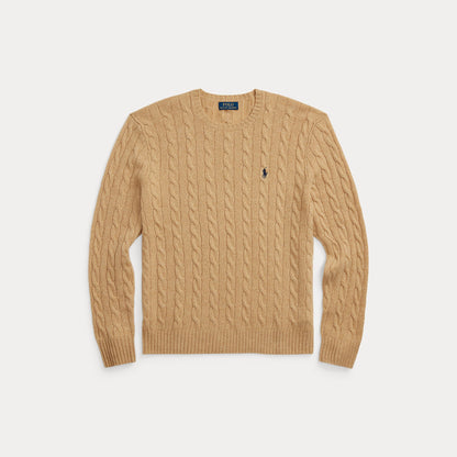 CABLE-KNIT WOOL-CASHMERE SWEATER