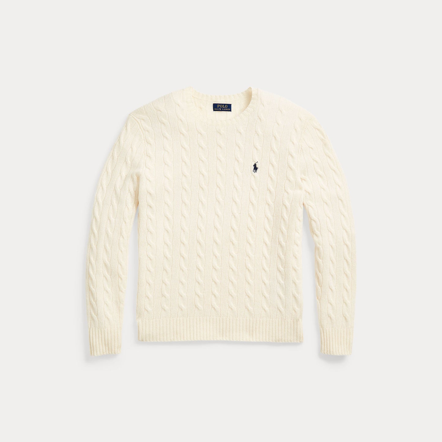 CABLE-KNIT WOOL-CASHMERE SWEATER