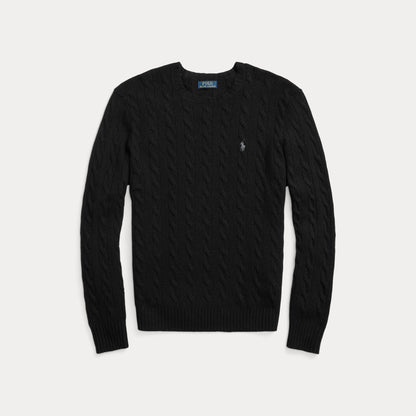 CABLE-KNIT WOOL-CASHMERE SWEATER