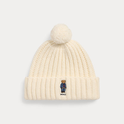 POLO BEAR RIB POM-POM BEANIE HAT